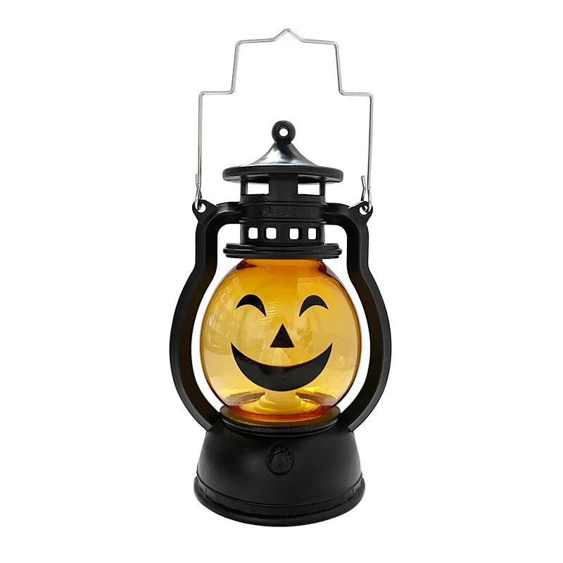 Cosplay Pumpkin Lights Decorative Kerosene Lanterns LED Handheld Lamp Pumpkin for Table Camping Garden Yard Party Home Decor