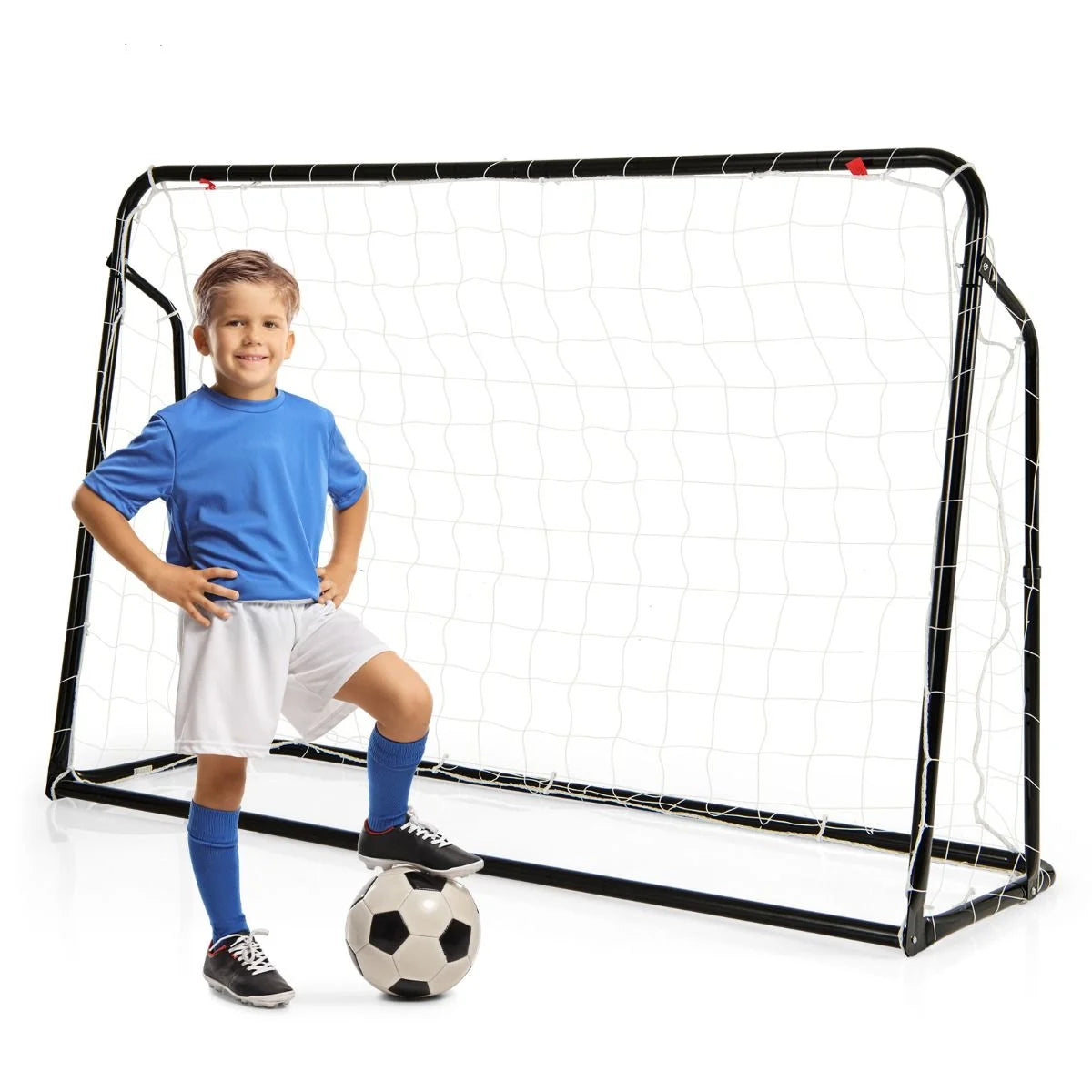2-In-1 Kids Soccer Rebounder and Soccer Goal for Kids Aged 6+ Years Old