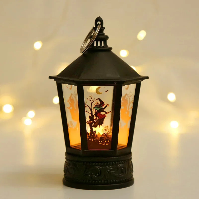 LED Pumpkin Lantern Halloween Party Horror Ghost Festival Bar Haunted House Ornaments Halloween Decoration Wind Lamp Kids Gift