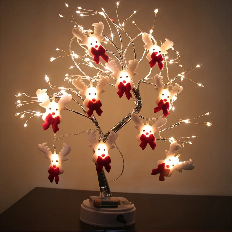 LED Merry Christmas Ornaments Christmas Decorations for Home 2024 Christmas Tree Decorations Xmas Deco Noel New Year 2025 Natal