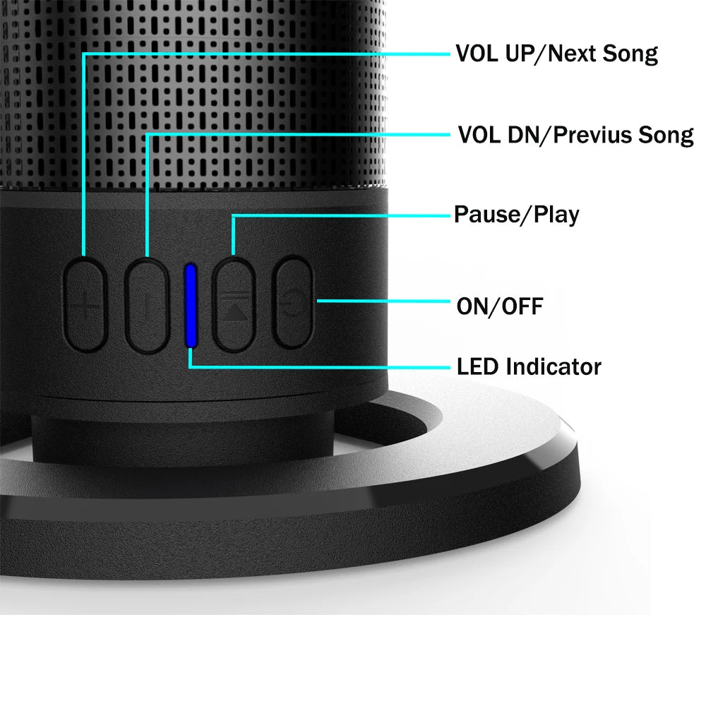 TV Soundbar Stereo 2-In-1 Detachable Bluetooth Speaker FM Radio Column Sound Bar Speaker Split 2 Speakers for Stand or Flat
