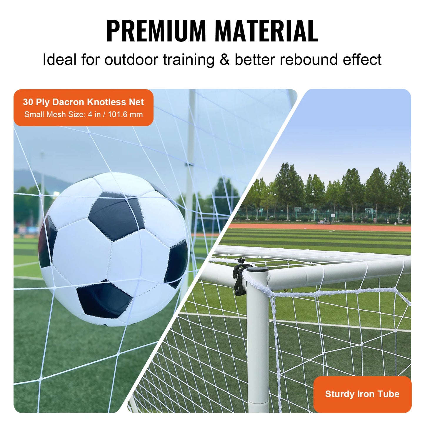 Soccer Rebound Trainer Iron Soccer Training Equipment Sports Football Rebounder Wall for Practicing Solo Training Passing
