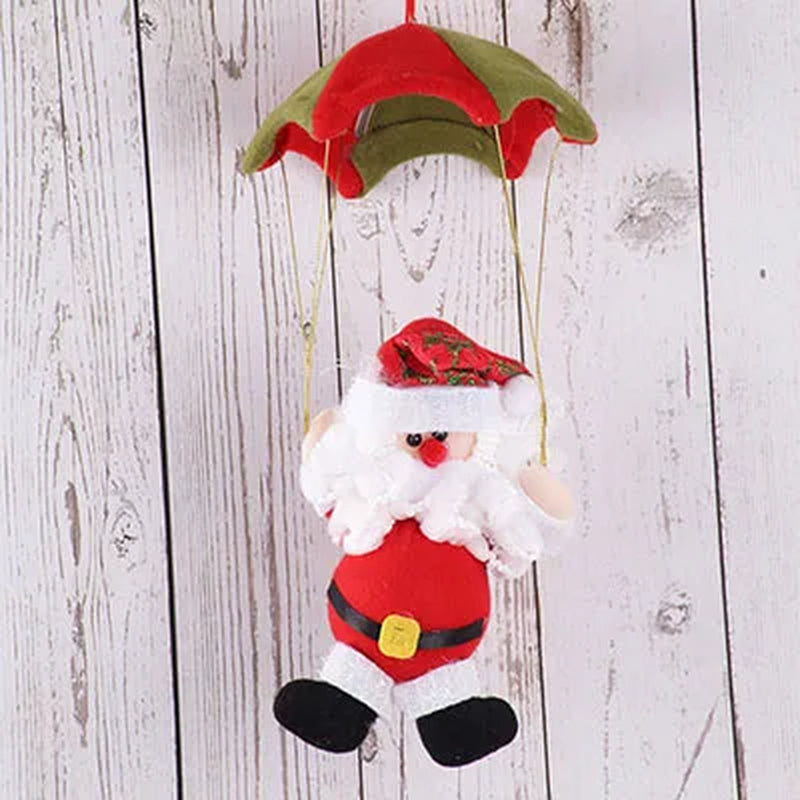 Christmas Ornaments Skydiving Santa Claus Doll Christmas Home Mall Store Hanging Ornament Craft Gifts Christmas Decorations