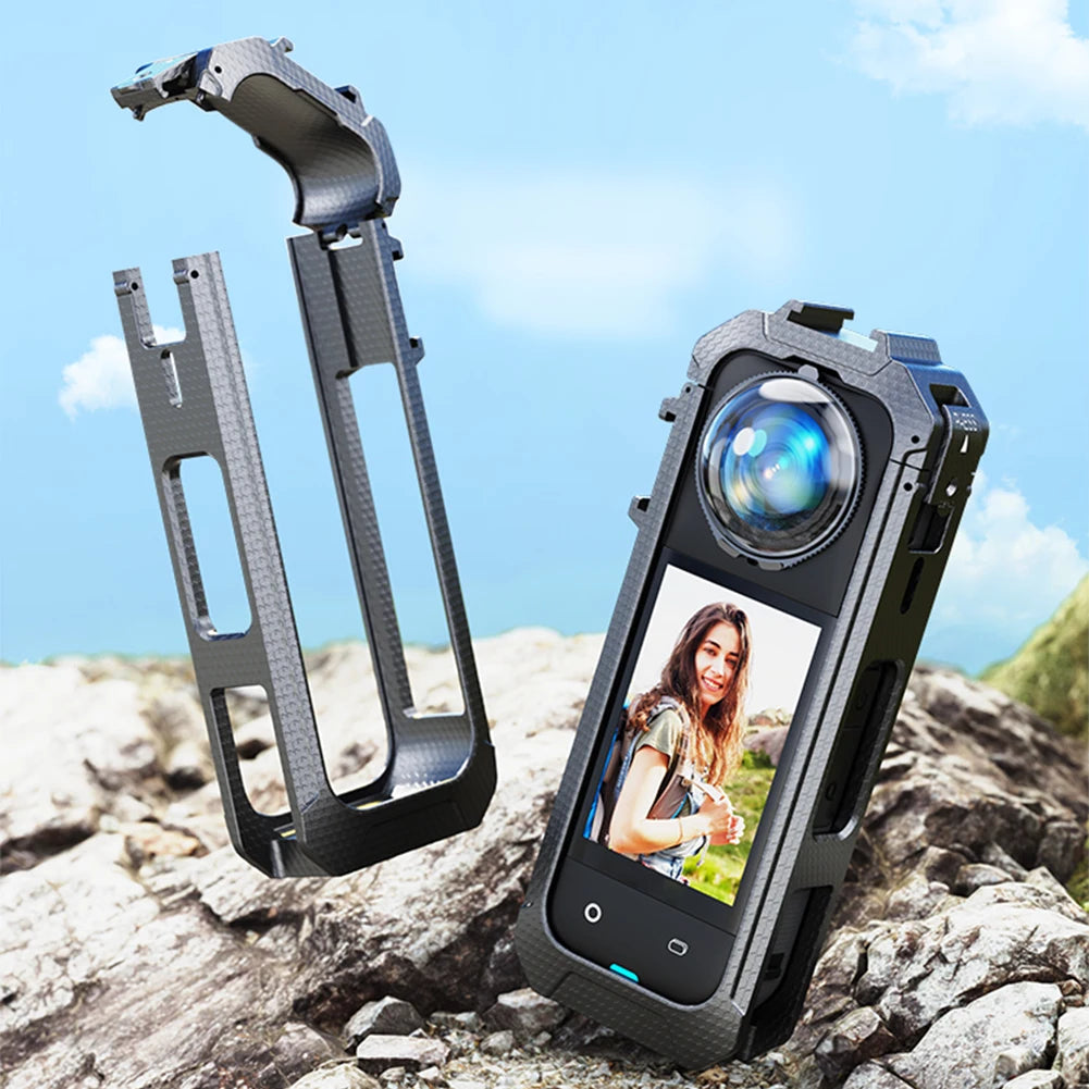 PC Protective Frame Magnetic Quick Release Interface Action Camera Frame Expansion Bracket for X5 Action Camera
