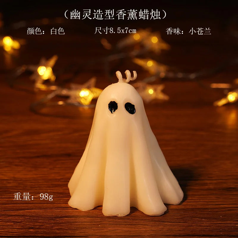 Creative Handmade Ghost Candles, Halloween Thanksgiving Decor, Halloween Candles, Home Autumn Candle, Halloween Gift Set