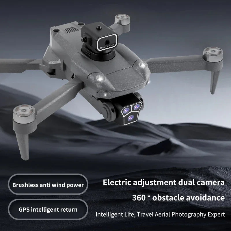 S181 GPS RC Drone 4K Dual Camera Intelligent Obstacle Avoidance Foldable Drones Brushless Remote Control Quadcopter Helicopter