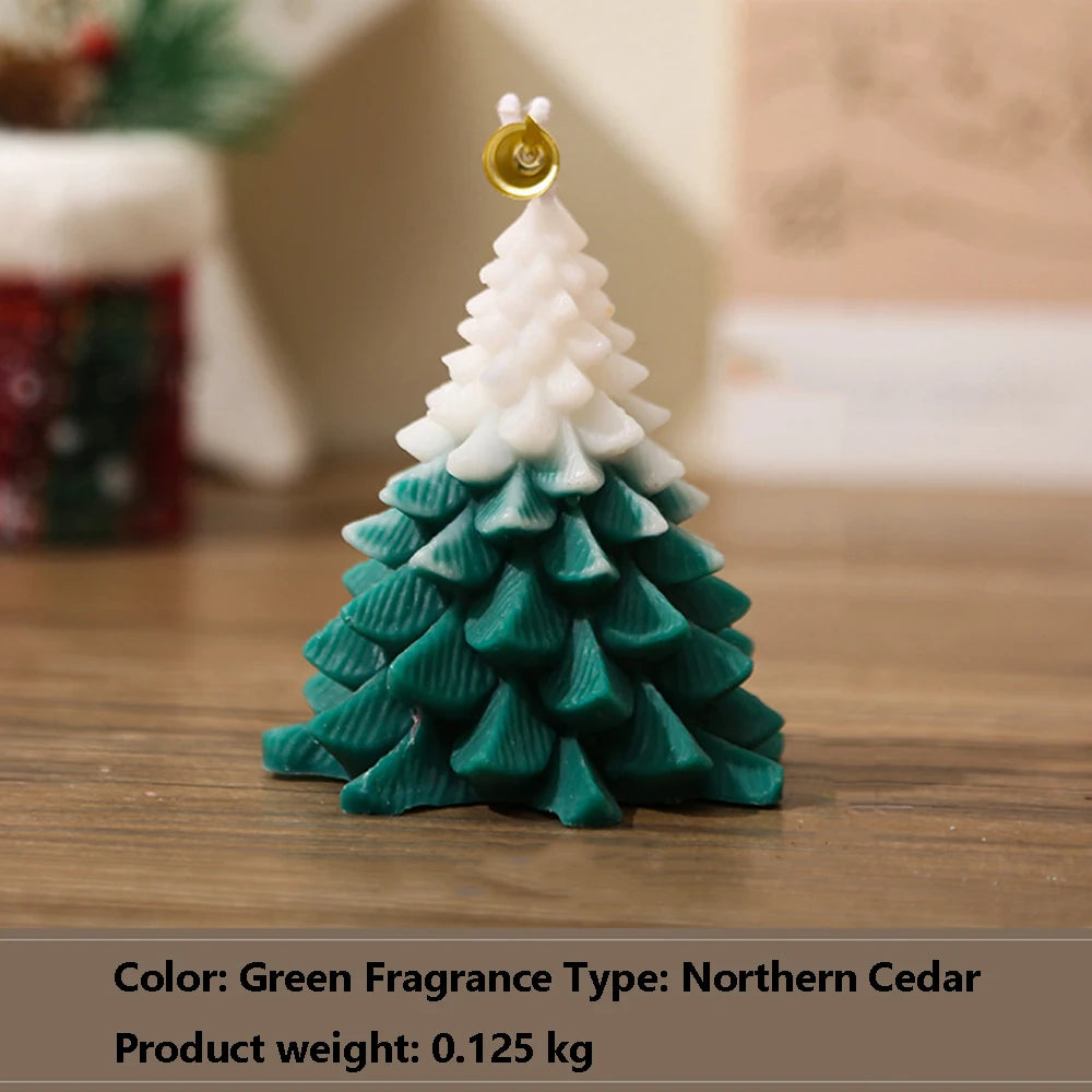 Christmas Tree Aromatherapy Candle Wholesale Gift Box Set Christmas Gift DIY Atmosphere Decoration Design Christmas Candles