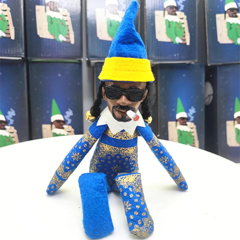 Snoop on a Stoop Christmas Elf Doll Spy on a Bent Christmas Elf Doll Home Decoration New Year Christmas Gift Toy