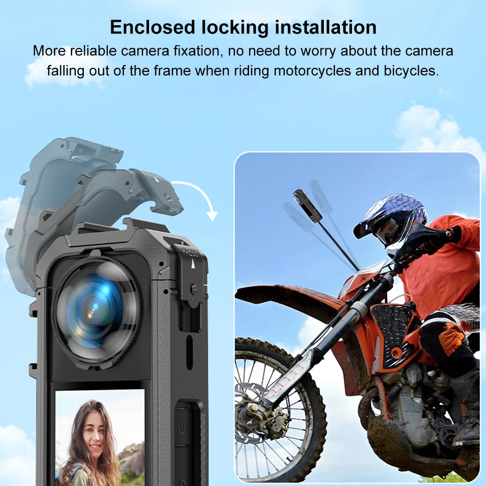PC Protective Frame Magnetic Quick Release Interface Action Camera Frame Expansion Bracket for X5 Action Camera