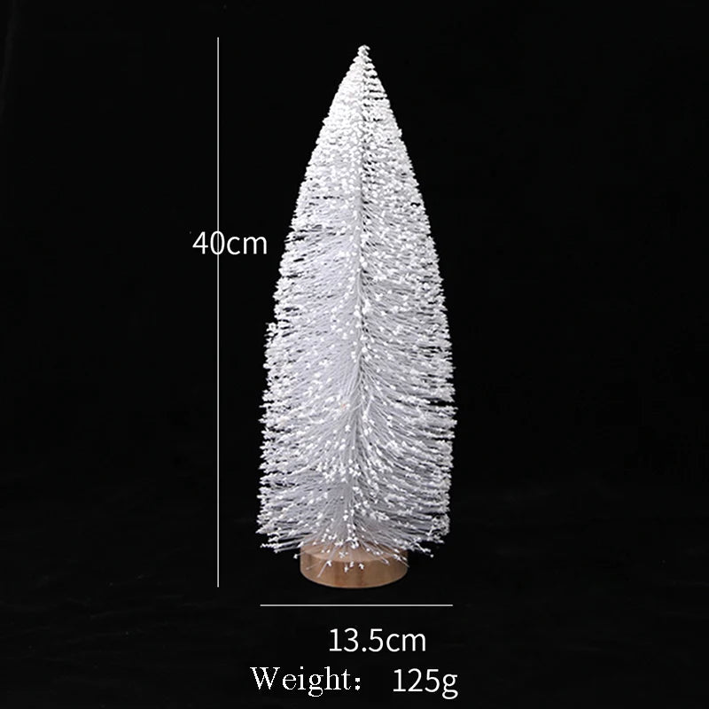 Decoration Christmas Christmas Decorations for Home White Simulation Christmas Tree Decor Window Living Room Table Ornaments