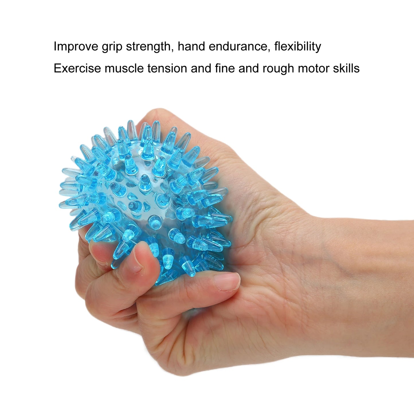 Spiky Hollow Soft Transparent Strength Recovery Exercise Stress Relief Massage for Hand Wrist Spiky Hand Recovery