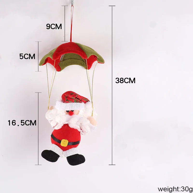 Christmas Ornaments Skydiving Santa Claus Doll Christmas Home Mall Store Hanging Ornament Craft Gifts Christmas Decorations