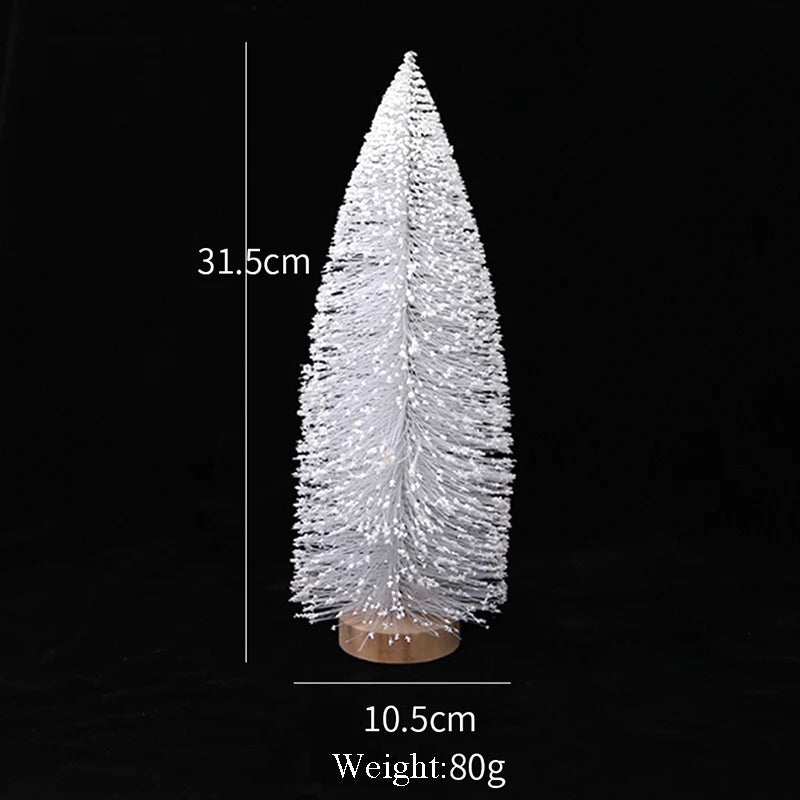 Decoration Christmas Christmas Decorations for Home White Simulation Christmas Tree Decor Window Living Room Table Ornaments