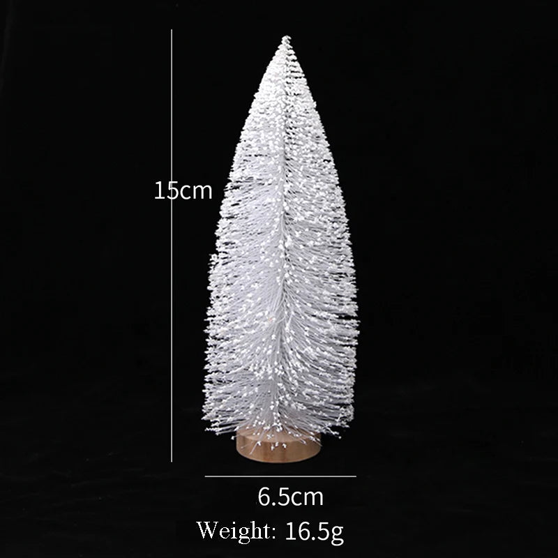 Decoration Christmas Christmas Decorations for Home White Simulation Christmas Tree Decor Window Living Room Table Ornaments