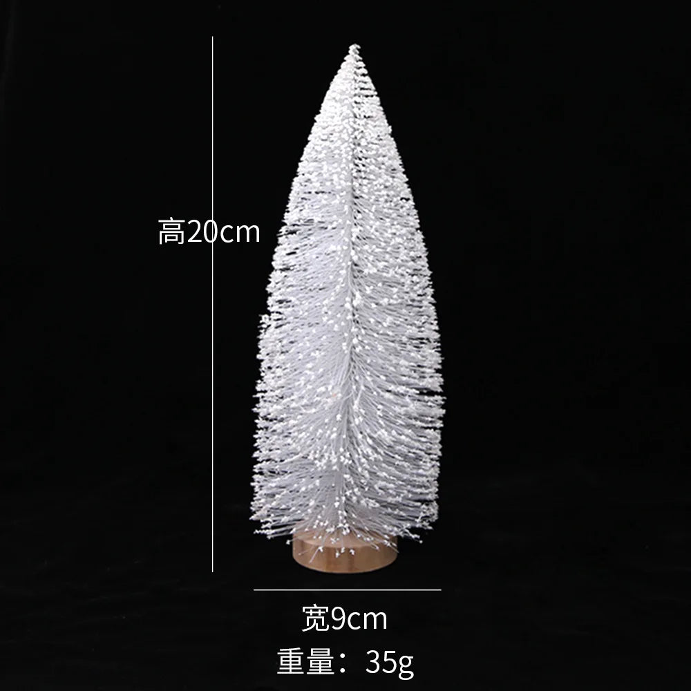 Decoration Christmas Christmas Decorations for Home White Simulation Christmas Tree Decor Window Living Room Table Ornaments