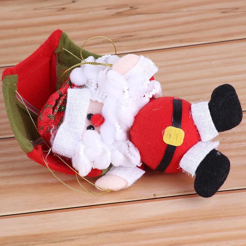 Christmas Ornaments Skydiving Santa Claus Doll Christmas Home Mall Store Hanging Ornament Craft Gifts Christmas Decorations
