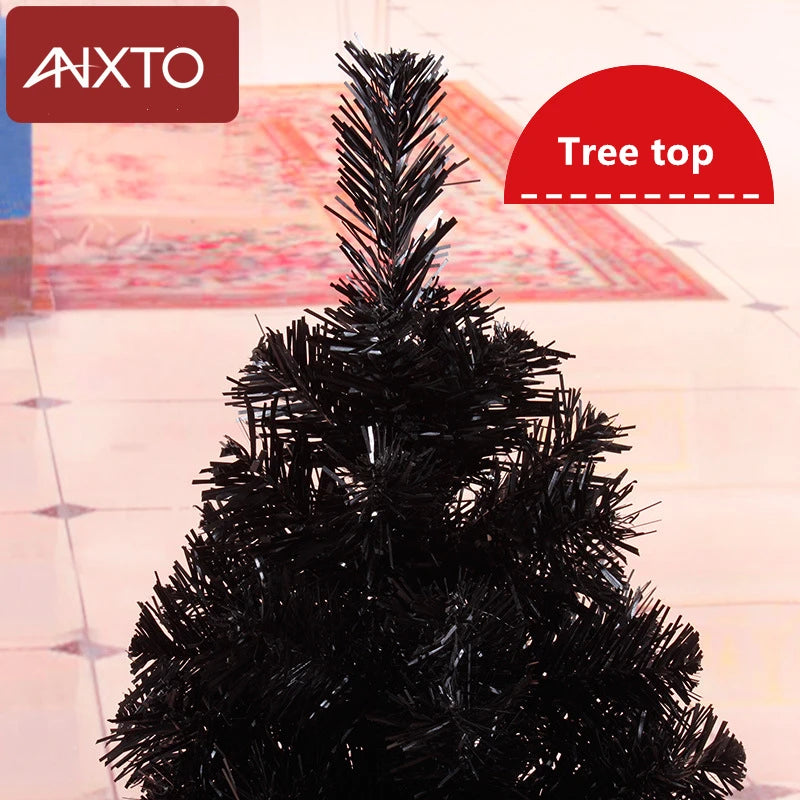 90Cm Christmas Tree Black Rose Red Mini Artificial Christmas Tree Decoration Christmas Decorations for Home Christmas Ornaments