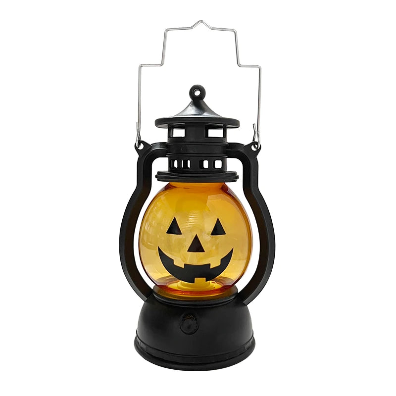Cosplay Pumpkin Lights Decorative Kerosene Lanterns LED Handheld Lamp Pumpkin for Table Camping Garden Yard Party Home Decor