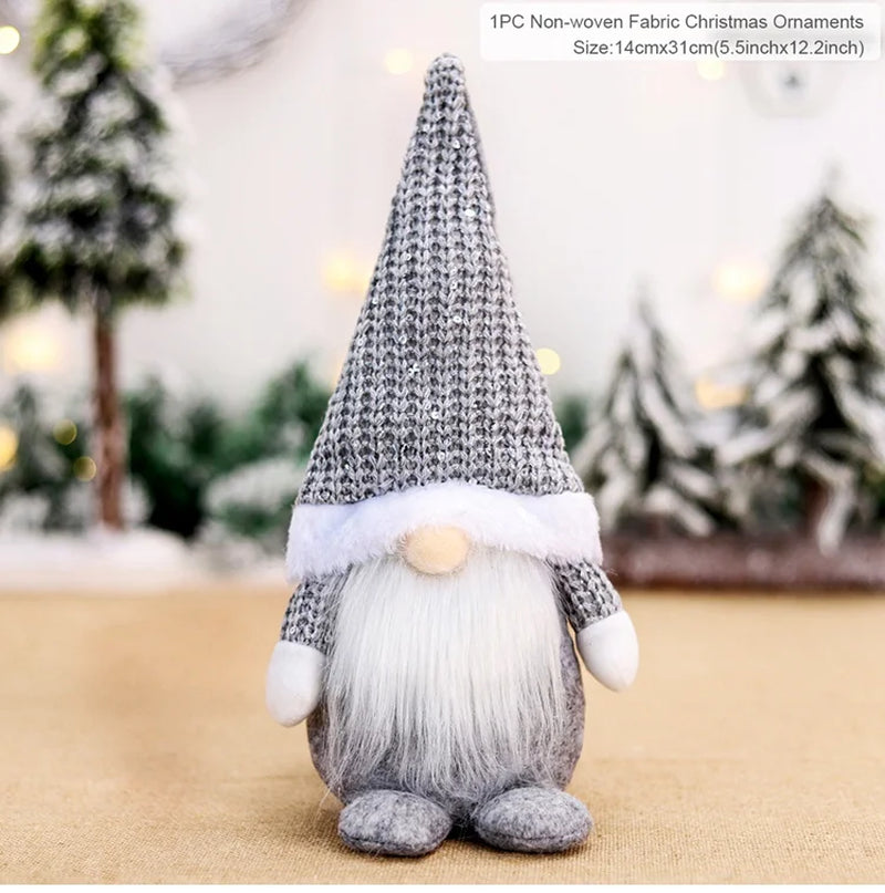 Telescopic Christmas Doll Merry Christmas Decor for Home 2024 Navidad Noel Christmas Ornaments Xmas Gifts New Year 2025