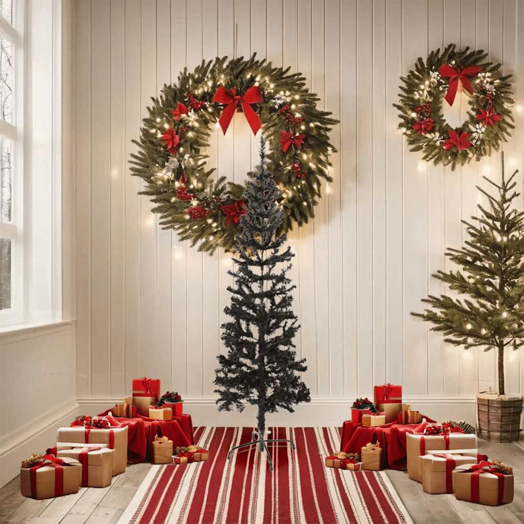Slim Christmas Tree Black 150 Cm