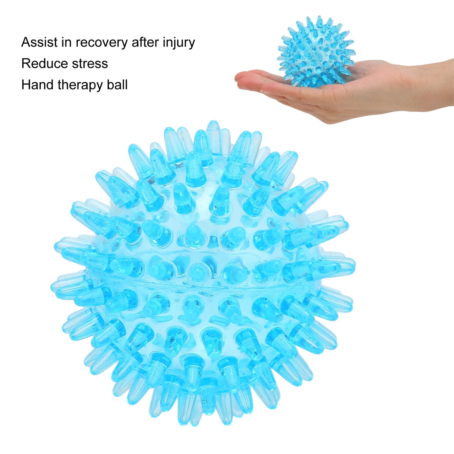 Spiky Hollow Soft Transparent Strength Recovery Exercise Stress Relief Massage for Hand Wrist Spiky Hand Recovery