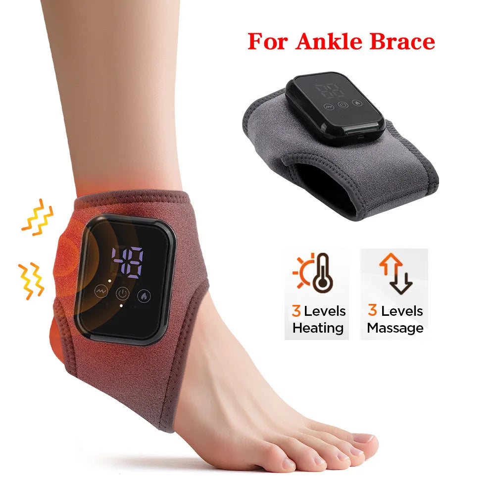 Electric Heating Wrist Guard Vibration Massage 5 Levels Hot Compress Wrist Brace Protector Wrap Rechargeable Heating Wristband