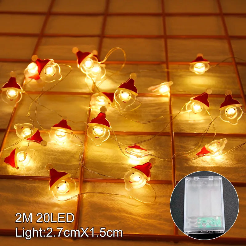 LED Merry Christmas Ornaments Christmas Decorations for Home 2024 Christmas Tree Decorations Xmas Deco Noel New Year 2025 Natal