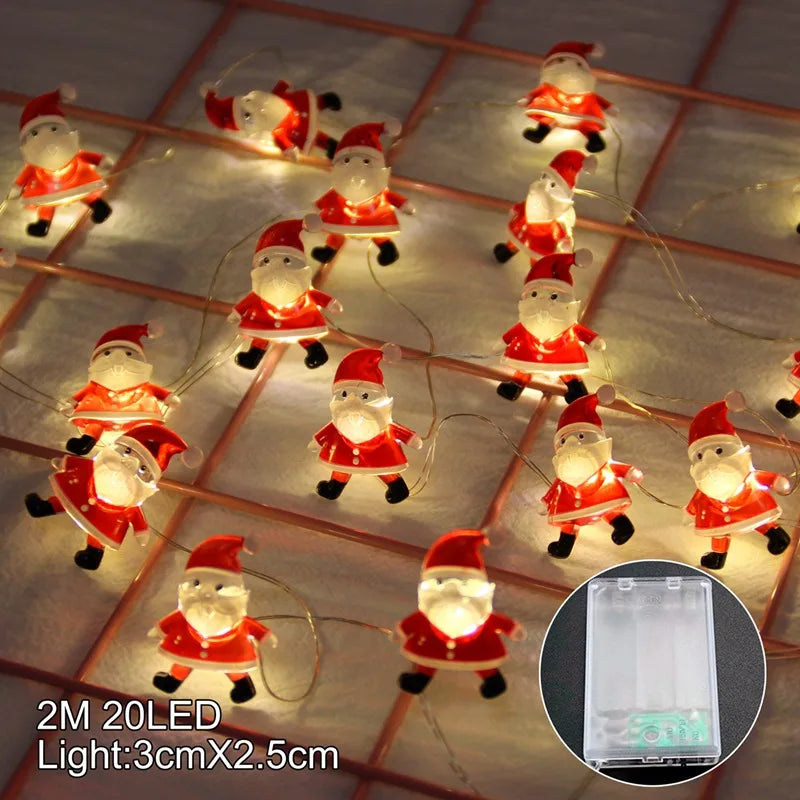 LED Merry Christmas Ornaments Christmas Decorations for Home 2024 Christmas Tree Decorations Xmas Deco Noel New Year 2025 Natal