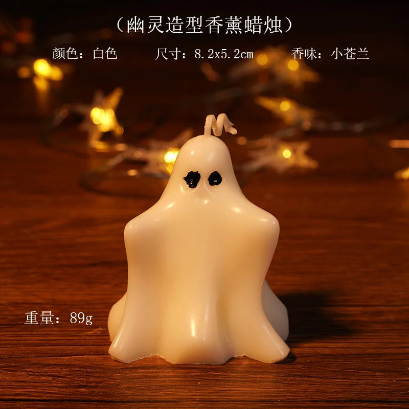 Creative Handmade Ghost Candles, Halloween Thanksgiving Decor, Halloween Candles, Home Autumn Candle, Halloween Gift Set