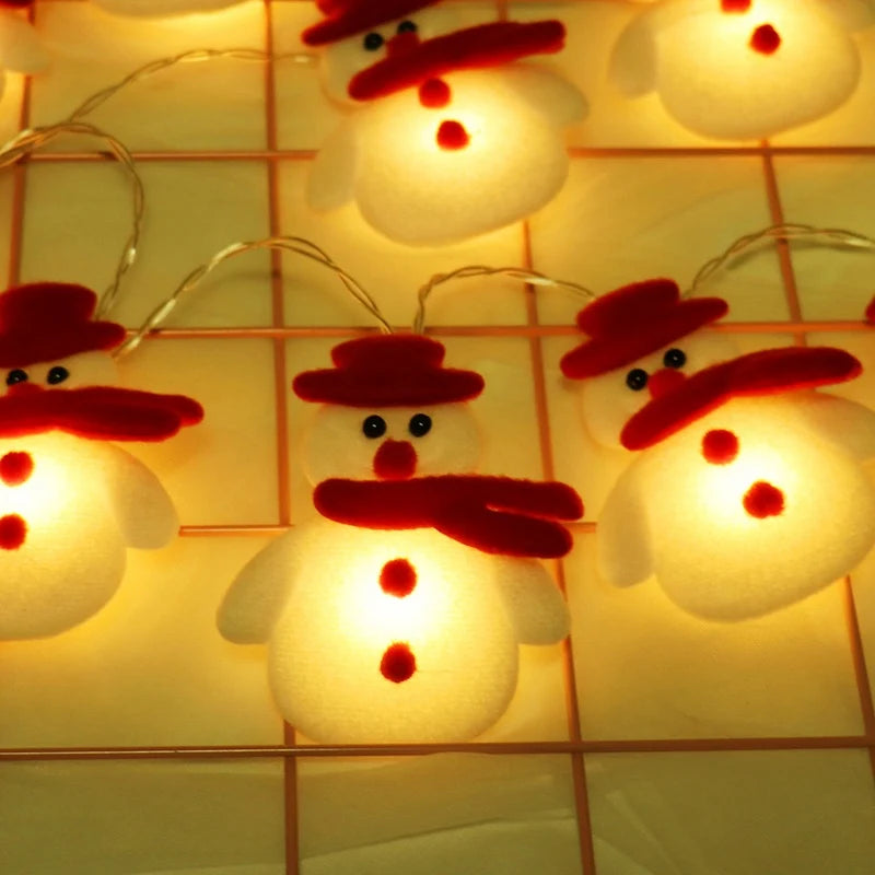 Snowman Christmas Tree Decor Garland Lights Hanging Christmas Ornaments Christmas Decorations for Home Navidad Natal New Year
