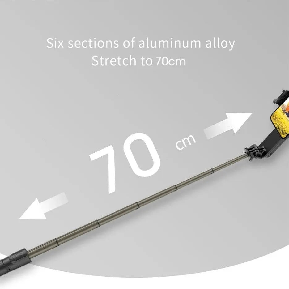 Handheld Gimbal Stabilizer Selfie Stick L09 Bluetooth Mobile Phone Holder Adjustable Fill Light Selfie Stand for Iphone/Xiaomi