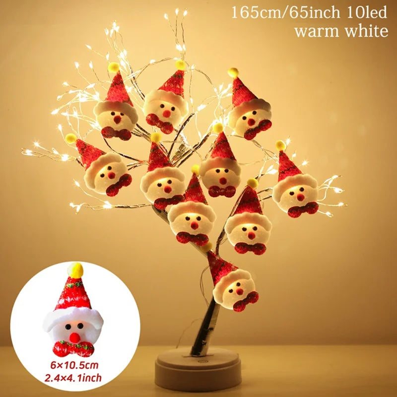 Snowman Christmas Tree Decor Garland Lights Hanging Christmas Ornaments Christmas Decorations for Home Navidad Natal New Year