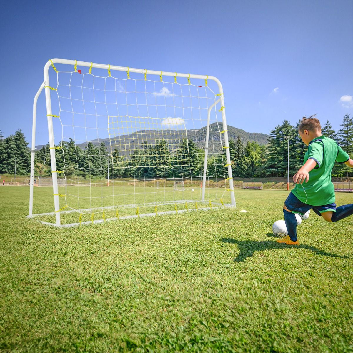 2-In-1 Kids Soccer Rebounder and Soccer Goal for Kids Aged 6+ Years Old