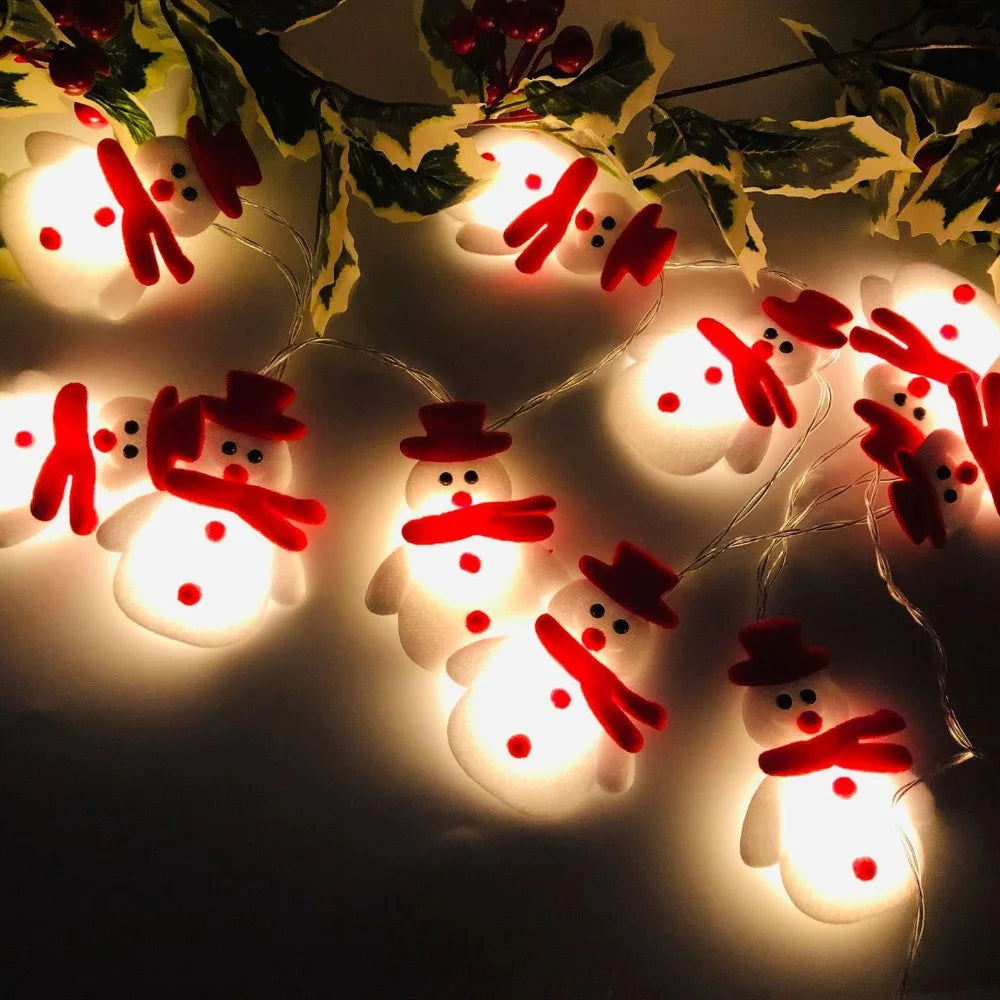 Snowman Christmas Tree Decor Garland Lights Hanging Christmas Ornaments Christmas Decorations for Home Navidad Natal New Year