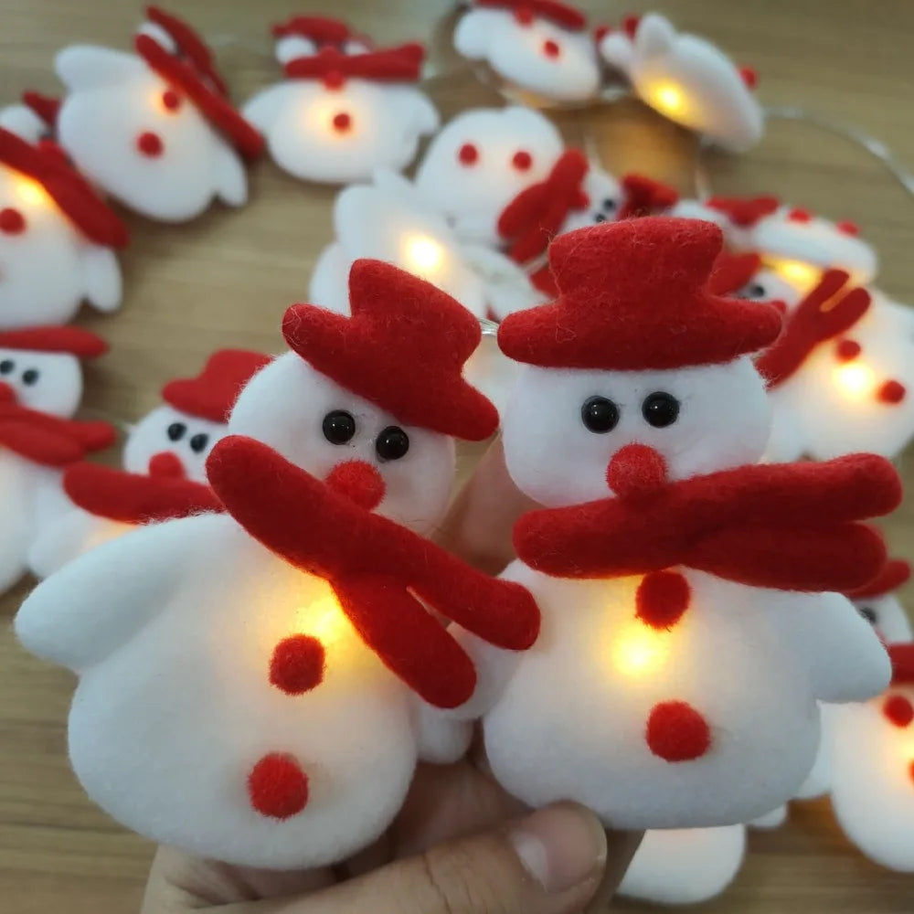 Snowman Christmas Tree Decor Garland Lights Hanging Christmas Ornaments Christmas Decorations for Home Navidad Natal New Year