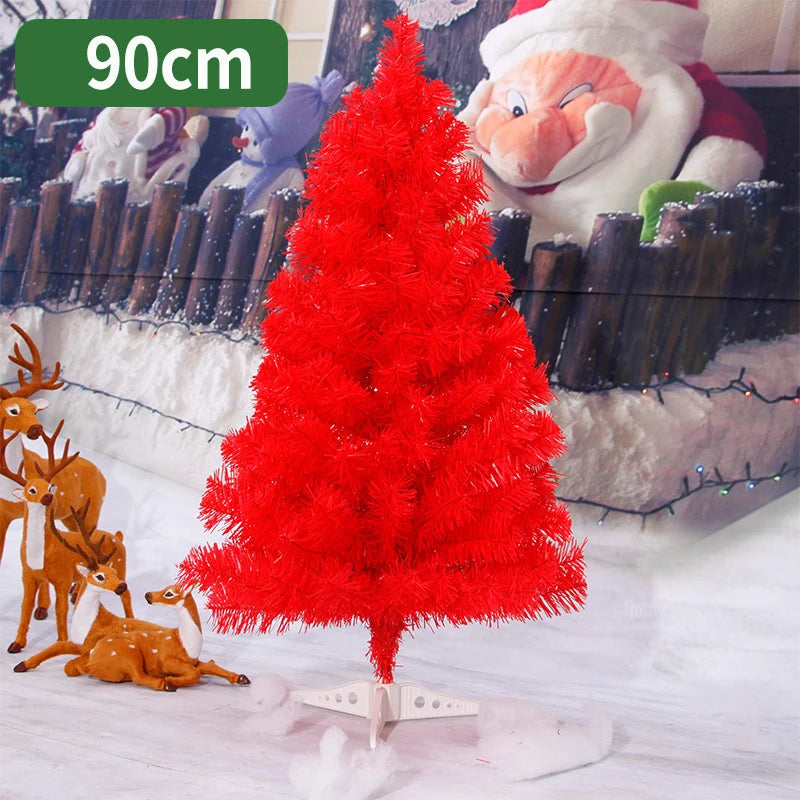 90Cm Christmas Tree Black Rose Red Mini Artificial Christmas Tree Decoration Christmas Decorations for Home Christmas Ornaments