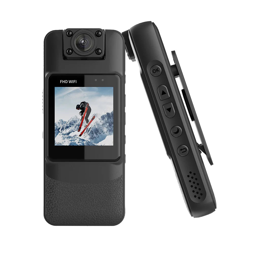 Motorcycle Mini Recorder 4K Finger Action Camera POV Mini Sports Camera with Video Recording 1.54 Inch IPS Screen Vlog Cam