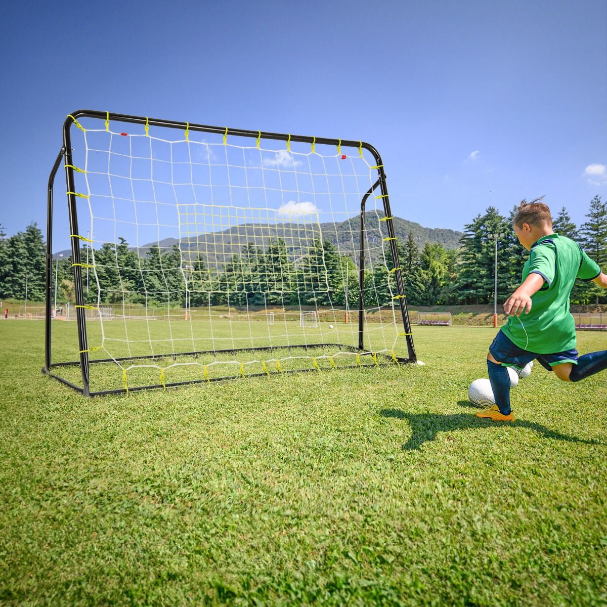 2-In-1 Kids Soccer Rebounder and Soccer Goal for Kids Aged 6+ Years Old