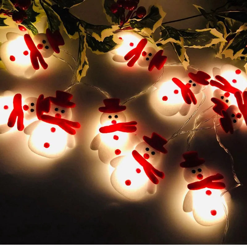 Snowman Christmas Tree Decor Garland Lights Hanging Christmas Ornaments Christmas Decorations for Home Navidad Natal New Year