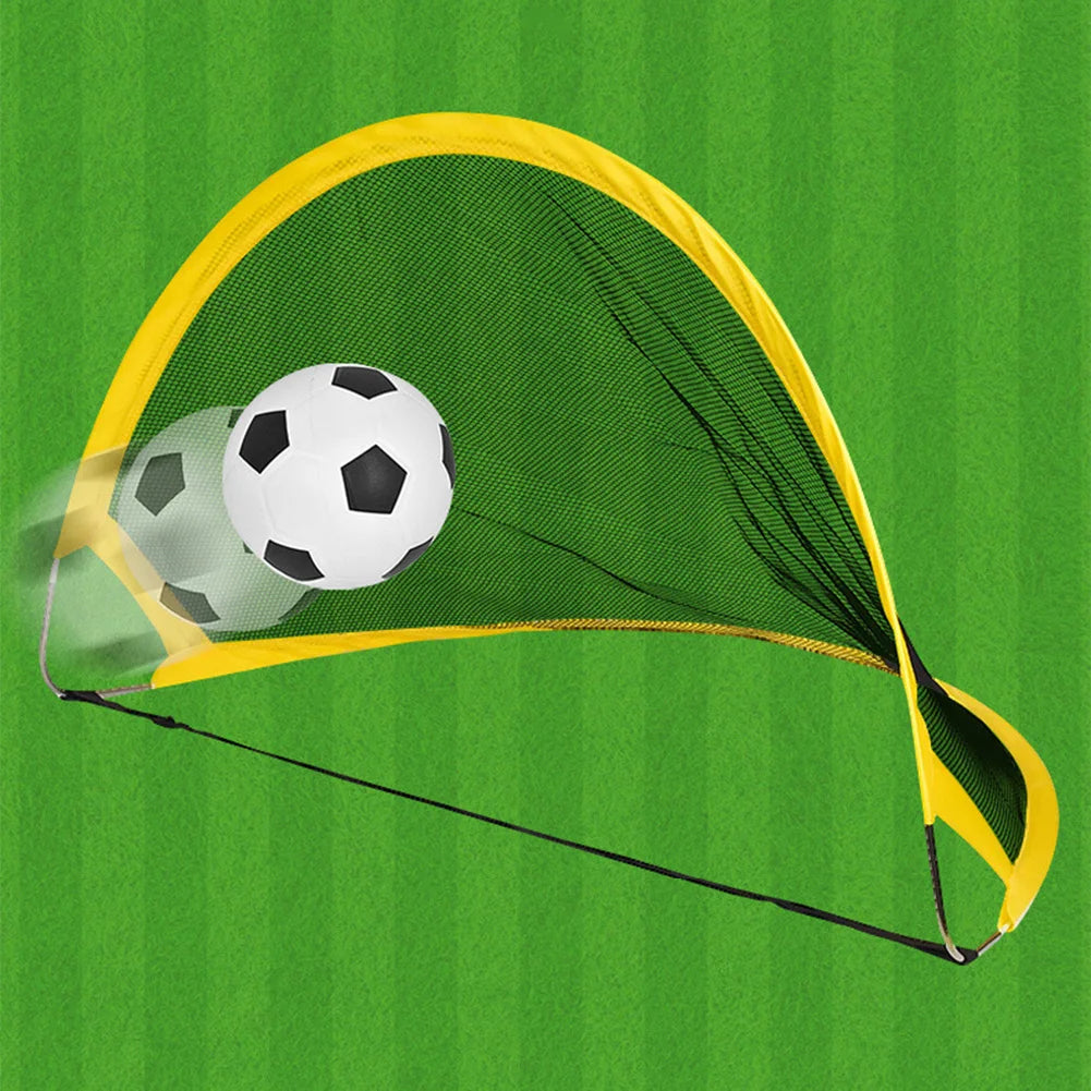 Foldable Soccer Net with Soccer Ball Folding Football Goal Folding Training Goal Net Kits Kids Indoor Outdoor Toy Practice Gate