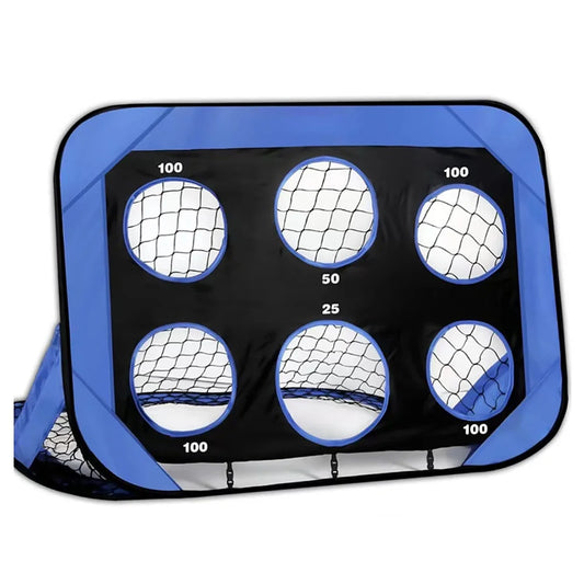 Kids Soccer Goal 4 Goal Modes Portable Soccer Training Equipment Football Training Shooting Target Net for Backyard