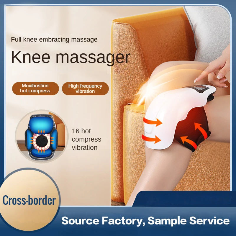 Knee Massagers Pain Relief Device Therapy, 2 Therapy Modes Knee Portable Massagers for Sports Recovery, Muscle Relaxation