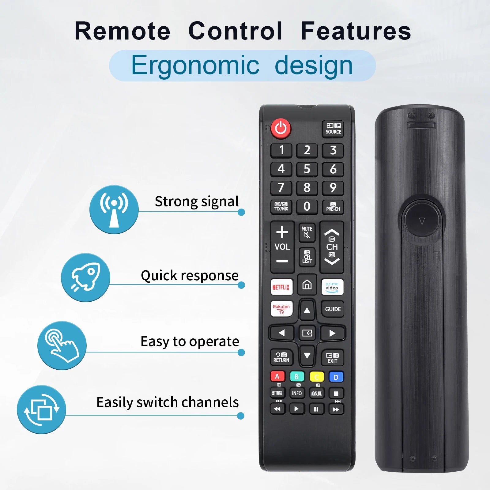 Universal Remote for All Samsung TV Remote BN59-01315J Replacement for All Samsung LCD LED HDTV 3D Smart Tvs with Hulu Netflix P