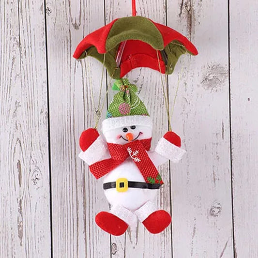 Christmas Ornaments Skydiving Santa Claus Doll Christmas Home Mall Store Hanging Ornament Craft Gifts Christmas Decorations