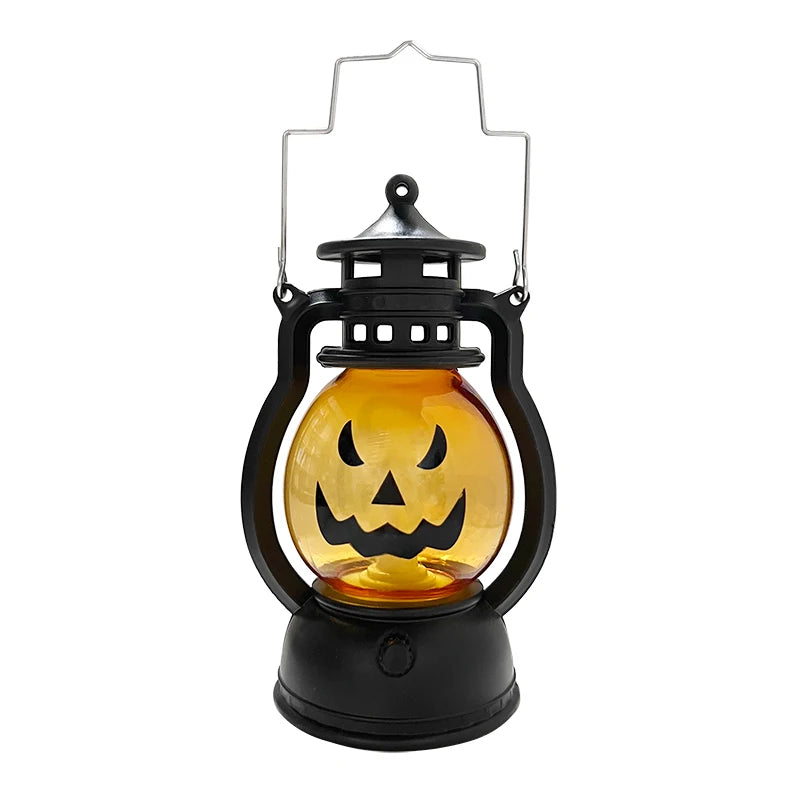 Cosplay Pumpkin Lights Decorative Kerosene Lanterns LED Handheld Lamp Pumpkin for Table Camping Garden Yard Party Home Decor