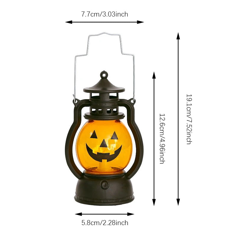Cosplay Pumpkin Lights Decorative Kerosene Lanterns LED Handheld Lamp Pumpkin for Table Camping Garden Yard Party Home Decor